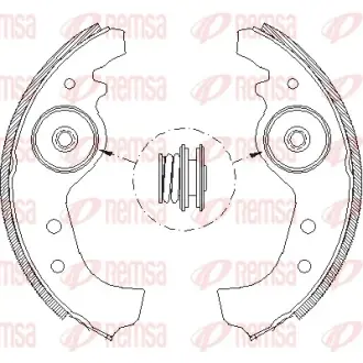 Комплект тормозных колодок REMSA 401501
