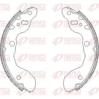 Комплект тормозных колодок REMSA 401600