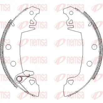 Комплект тормозных колодок REMSA 401703