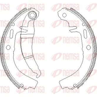 Комплект тормозных колодок REMSA 402500