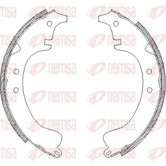 Комплект тормозных колодок REMSA 402800