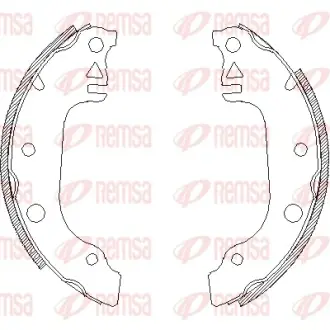 Комплект тормозных колодок REMSA 402900