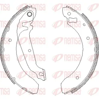 Колодки торм. барабан. Ford Sierra 1.8/1.8TD/2.0/2.3/2.3D/Wagon-все 82-93 REMSA 406200
