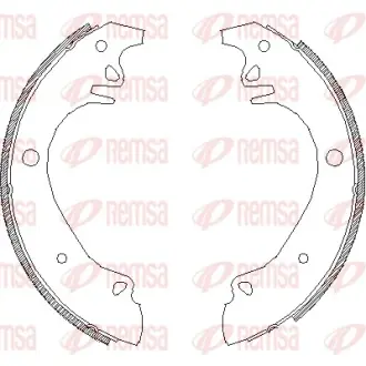 Комплект тормозных колодок REMSA 407000
