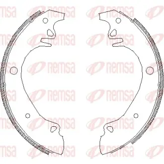 Комплект тормозных колодок REMSA 407001