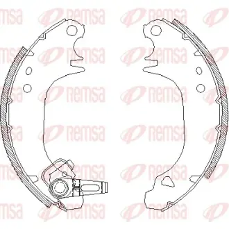 Комплект тормозных колодок REMSA 407500