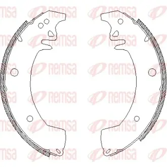 Комплект тормозных колодок REMSA 407802
