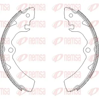 Комплект тормозных колодок REMSA 410600