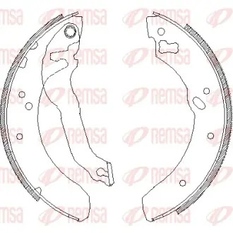 Комплект тормозных колодок REMSA 411400