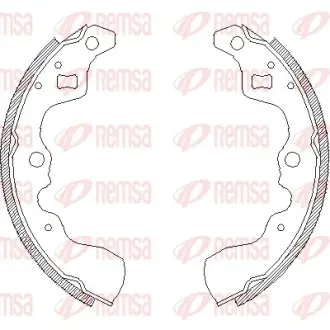 Комплект тормозных колодок REMSA 413200