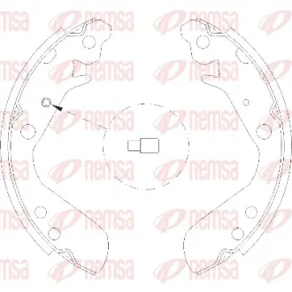 Комплект тормозных колодок REMSA 415600