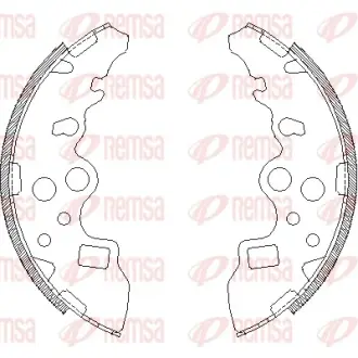 Комплект тормозных колодок REMSA 415900