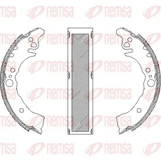Комплект тормозных колодок REMSA 416001