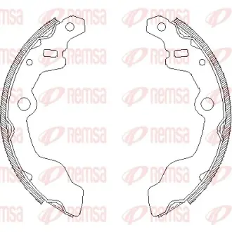 Комплект тормозных колодок REMSA 416400