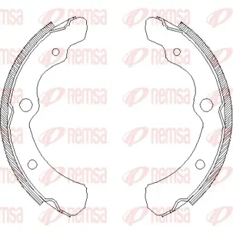 Комплект тормозных колодок REMSA 416500