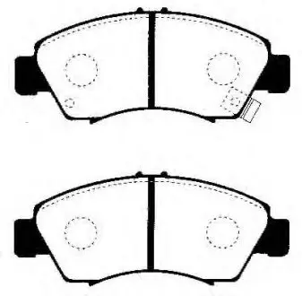 Brake pads. Колодки тормозные, дисковый тормоз REMSA 41922