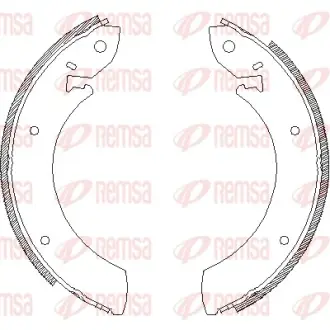 Комплект тормозных колодок REMSA 424500