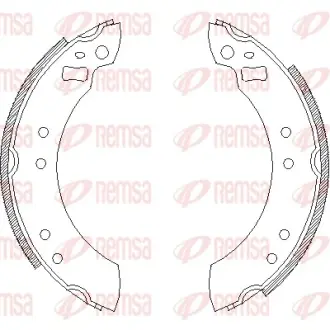 Комплект тормозных колодок REMSA 425300