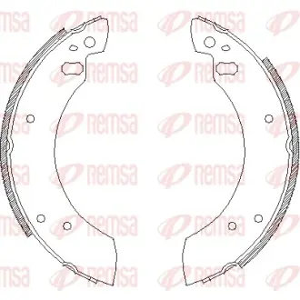 Комплект тормозных колодок REMSA 425400