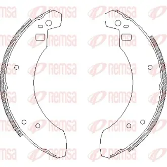 Комплект тормозных колодок REMSA 425500