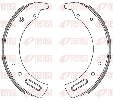 Комплект тормозных колодок REMSA 428600