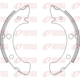 Комплект тормозных колодок REMSA 432800