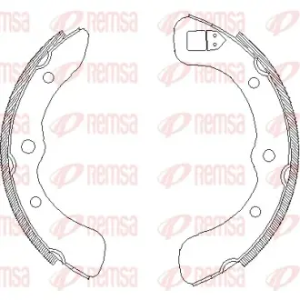 Комплект тормозных колодок REMSA 435200