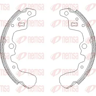 Комплект тормозных колодок REMSA 438500