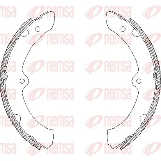 Комплект тормозных колодок REMSA 442800