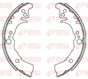 Комплект тормозных колодок REMSA 443300