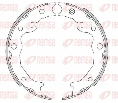 SUBARU колодки ручного гальма Forester/XV REMSA 446200