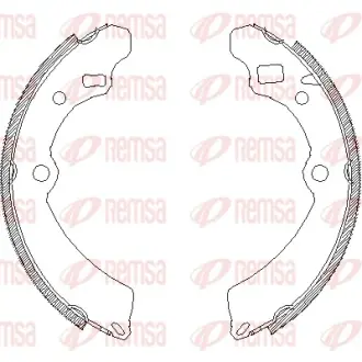 Комплект тормозных колодок REMSA 450400