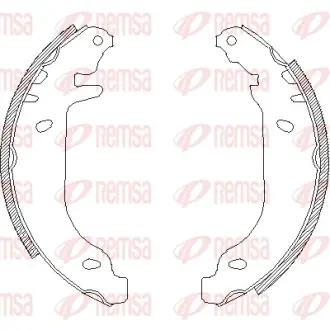Комплект тормозных колодок REMSA 450600