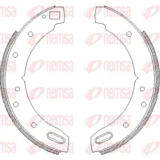 Комплект тормозных колодок REMSA 460400