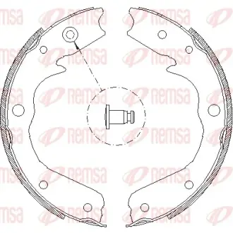 Колодки гальмівні барабанні OPEL Frontera B REMSA 470900