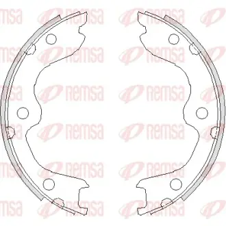 Колодки гальмівні барабанного типу NISSAN 350Z, Teana REMSA 473800