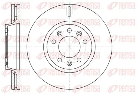 Гальмівний диск передн. Fiat Scudo 07 REMSA 6105210