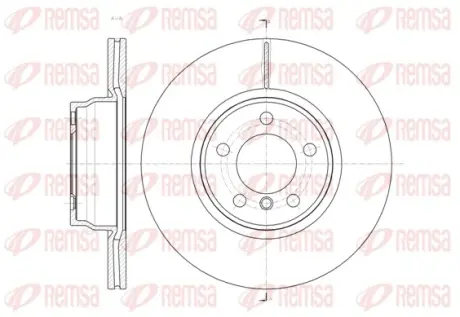 BMW Диск гальмівний передній 3 F30,4 Gran Coupe/ F36 13- REMSA 6145210
