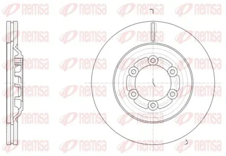 Диск гальмівний REMSA 6151010