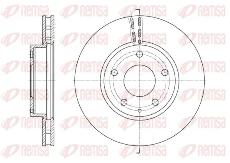 Диск гальмівний REMSA 61573.10