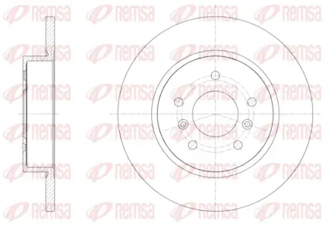 NISSAN Диск гальмівний задн.Qashqai 13- REMSA 6158200
