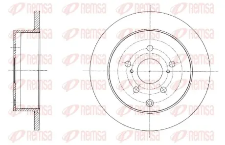 TOYOTA Диск гальмівний задній ALPHARD / VELLFIRE 08- REMSA 6159200