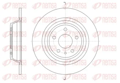 Диск гальмівний зад. FORD Mondeo 14- REMSA 6160600