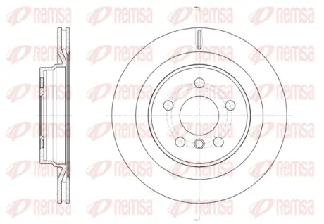 BMW Диск гальмівний задній 1/F40, X1/F48 REMSA 6163210
