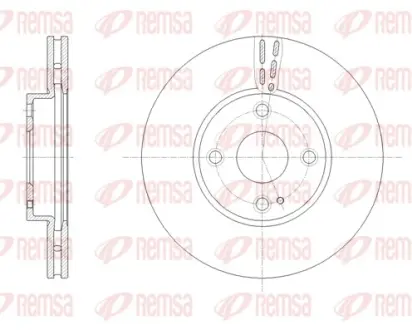 Диск гальм. передн. MAZDA 2 14- REMSA 6165910