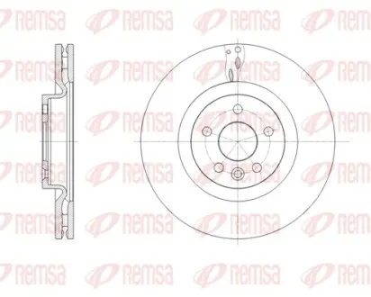 LAND ROVER диск гальм. передній Range Rover Evoque 11-, Discovery Sport 14- REMSA 6178610