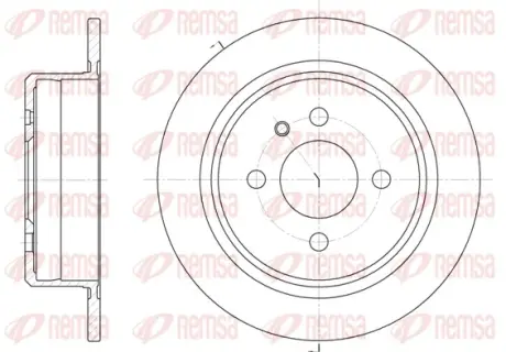 Гальмівний диск задній BMW E30 82- REMSA 6197.00