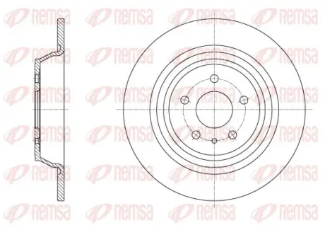 FORD Диск гальмівний задн.KUGA II (DM2) 13- REMSA 6251600