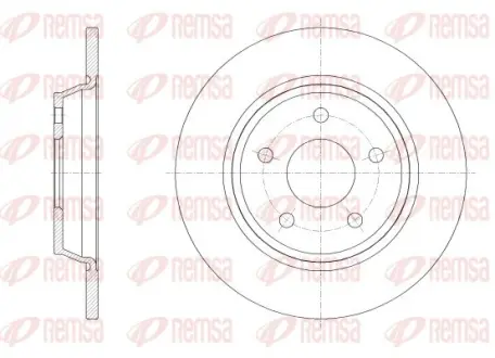 FORD диск гальм. задн. FOCUS 18- REMSA 6252200