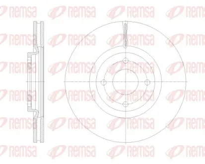 FORD Диск гальмівний передній ECOSPORT 1.0-1.5 13- REMSA 6253110